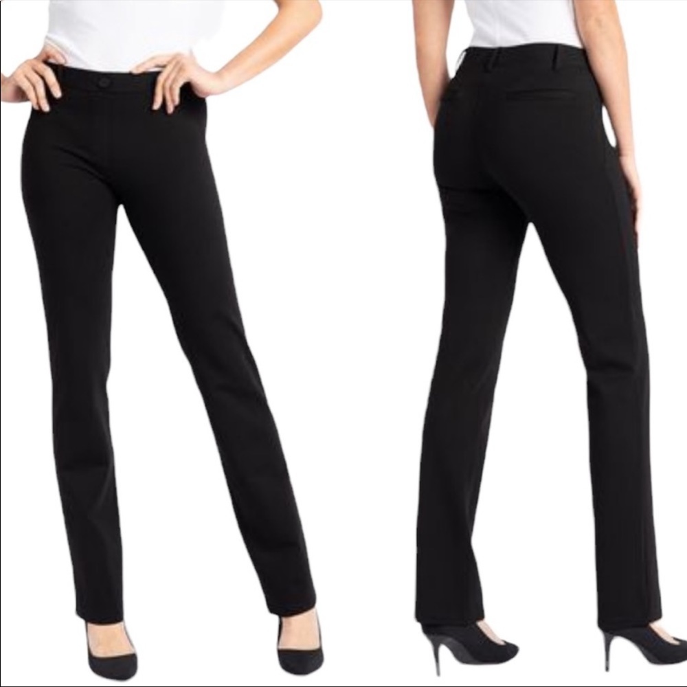 Betabrand | Dress Pant Yoga Pants Straight Leg Black Size Small NWT